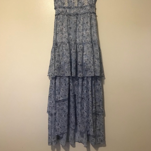 Blue Floral Maxi Dress - Picture 3 of 6